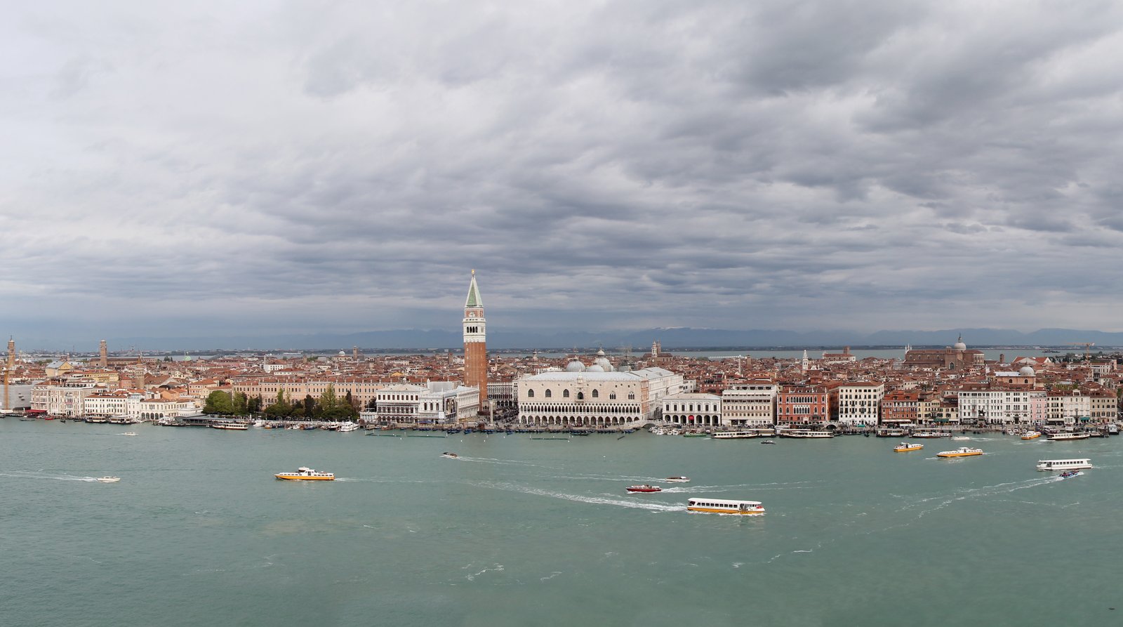 The Giudecca waterfront seen across the water from San Giorgio Maggiore.