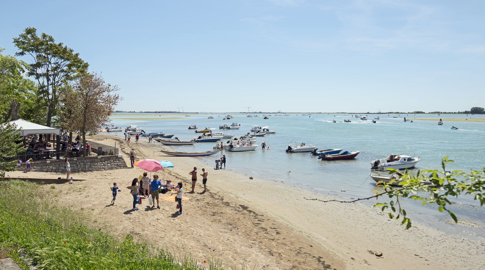 Open fields and low horizon on the southern end of Sant'Erasmo island.
